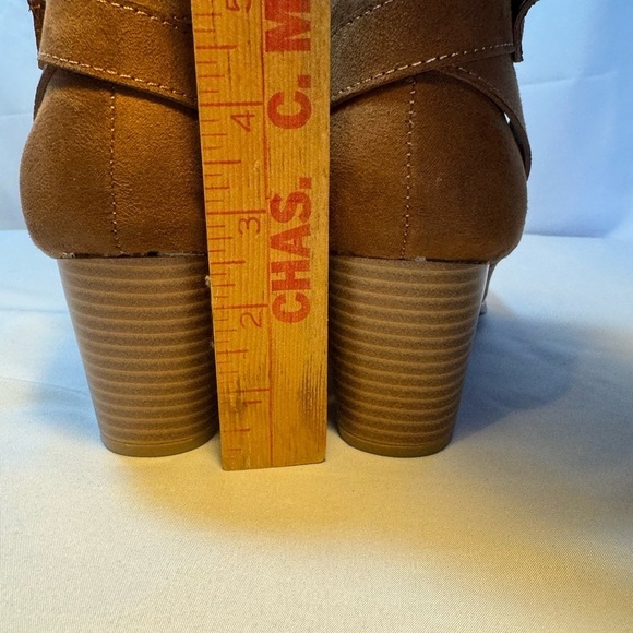 Women’s Brown Suede Ankle Boots | Size 6.5 | Block Heel Booties NEW - Picture 5 of 9